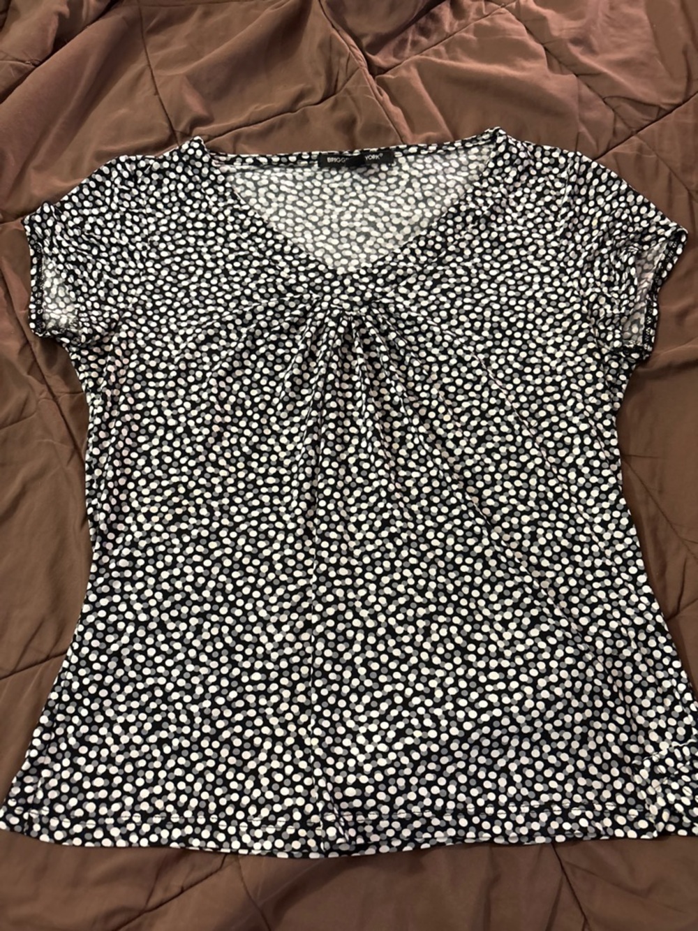 Briggs New York dotted petite large top